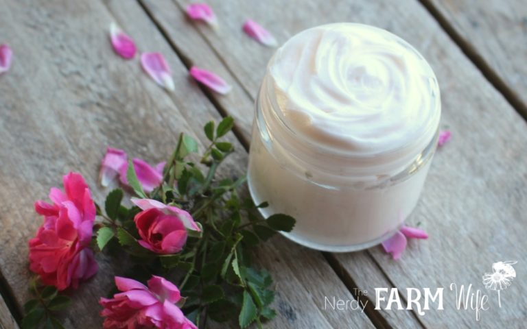 DIY Natural Rose Face & Body Cream Recipe