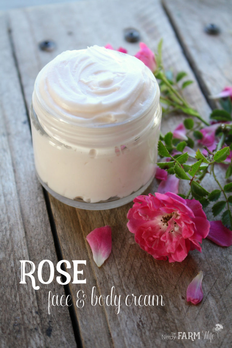 DIY Natural Rose Face & Body Cream Recipe