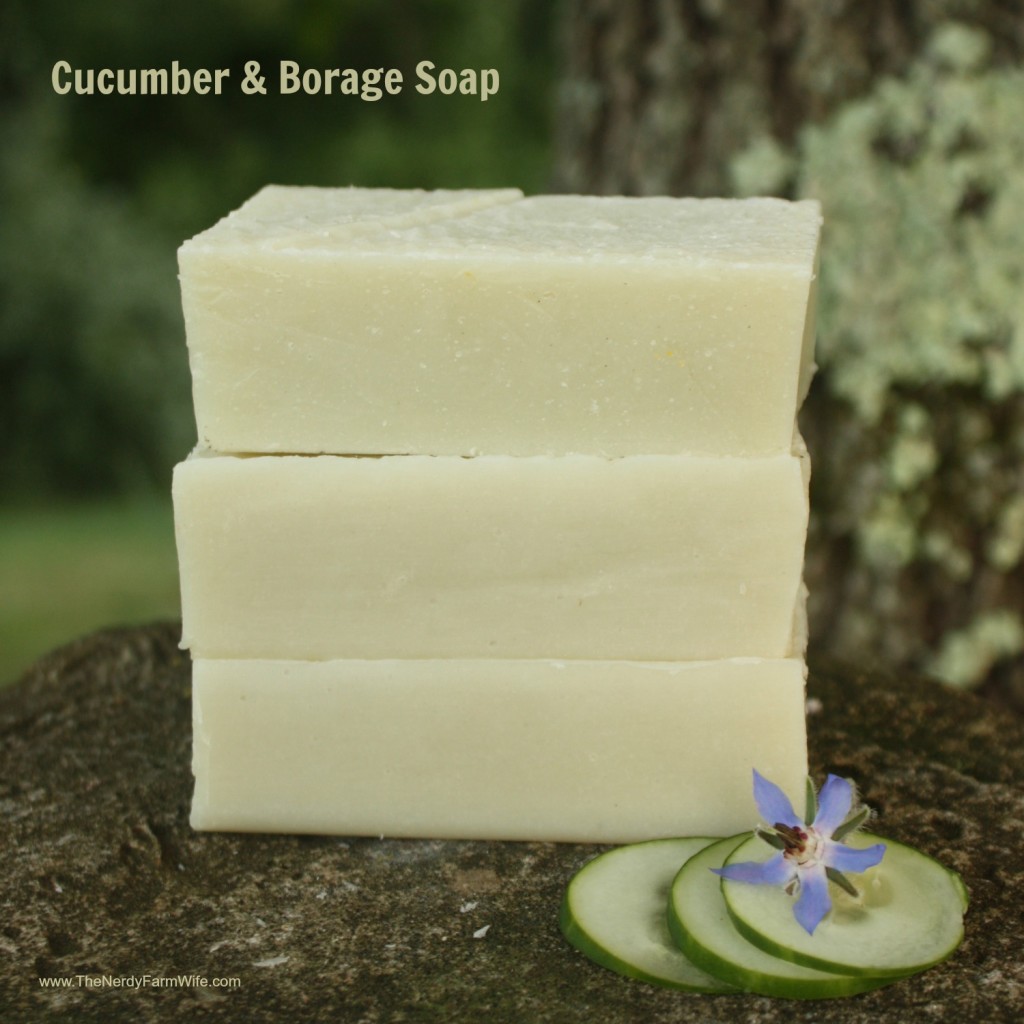 Cucumber & Borage Homemade Soap