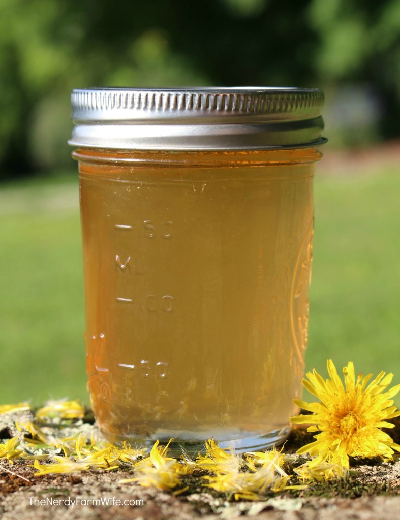 dandelion & green apple syrup