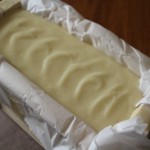 milk soap in mold