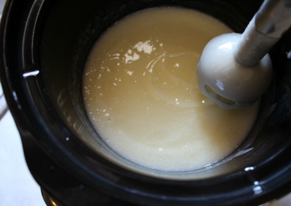 Oatmeal & Honey Hot Process Soap at Trace