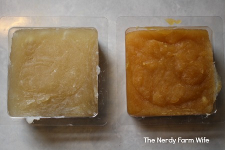 Difference Between Soap With Nothing Added and Soap With Annatto and Honey