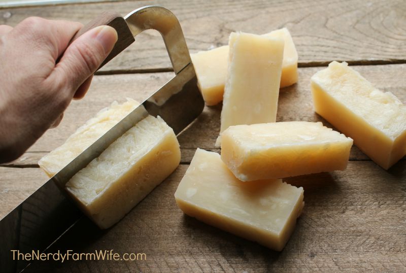 Cutting Avocado Shampoo Bars Into Mini Shampoo Bars