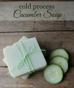 Cold Process Palm Free Cucumber Soap Recipe