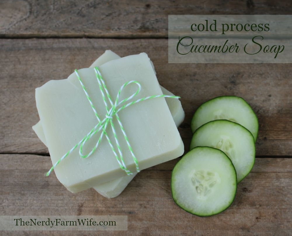 Homemade Cucumber Soap - Tweak and Tinker