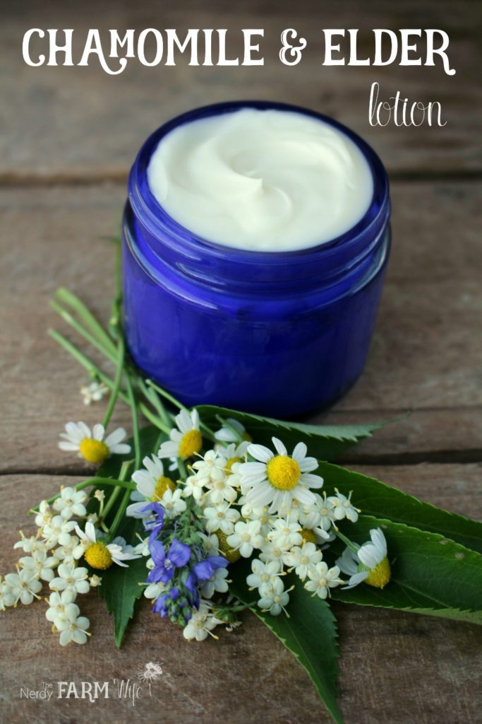 Gentle Chamomile & Elder Lotion Recipe for Sensitive Skin