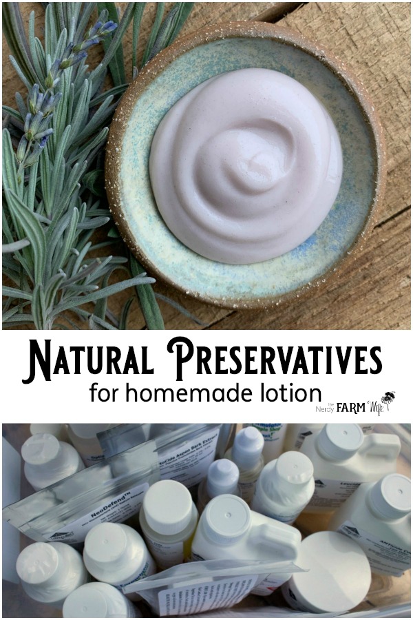 Natural Preservatives for Homemade Lotion- An experiment in using several kinds of nature-derived preservatives and how well they performed.