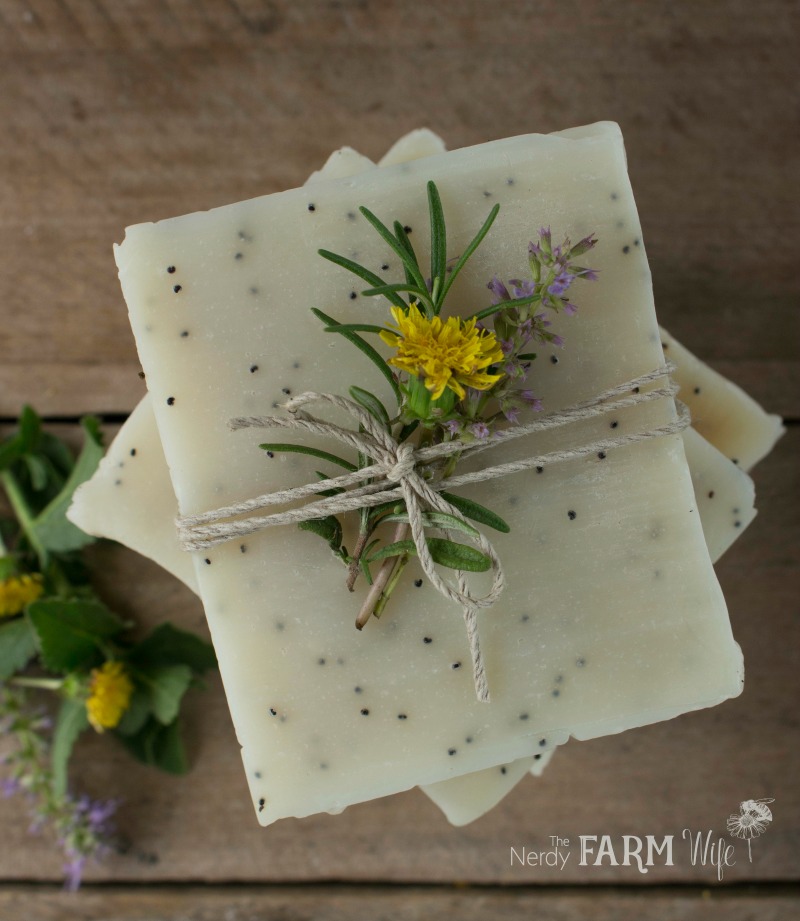 Dandelion Scrub Bar Soap Recipe