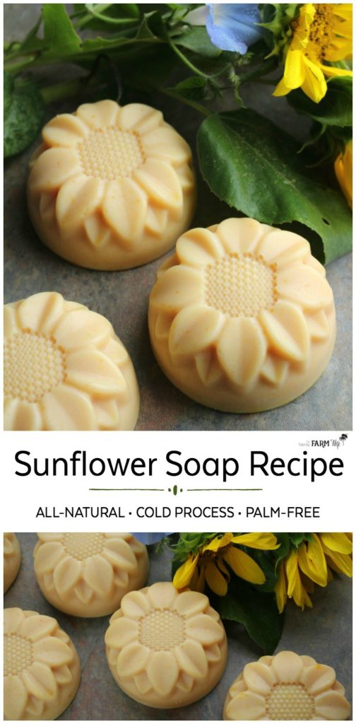 Natural Sunflower Soap - Cold Process Recipe