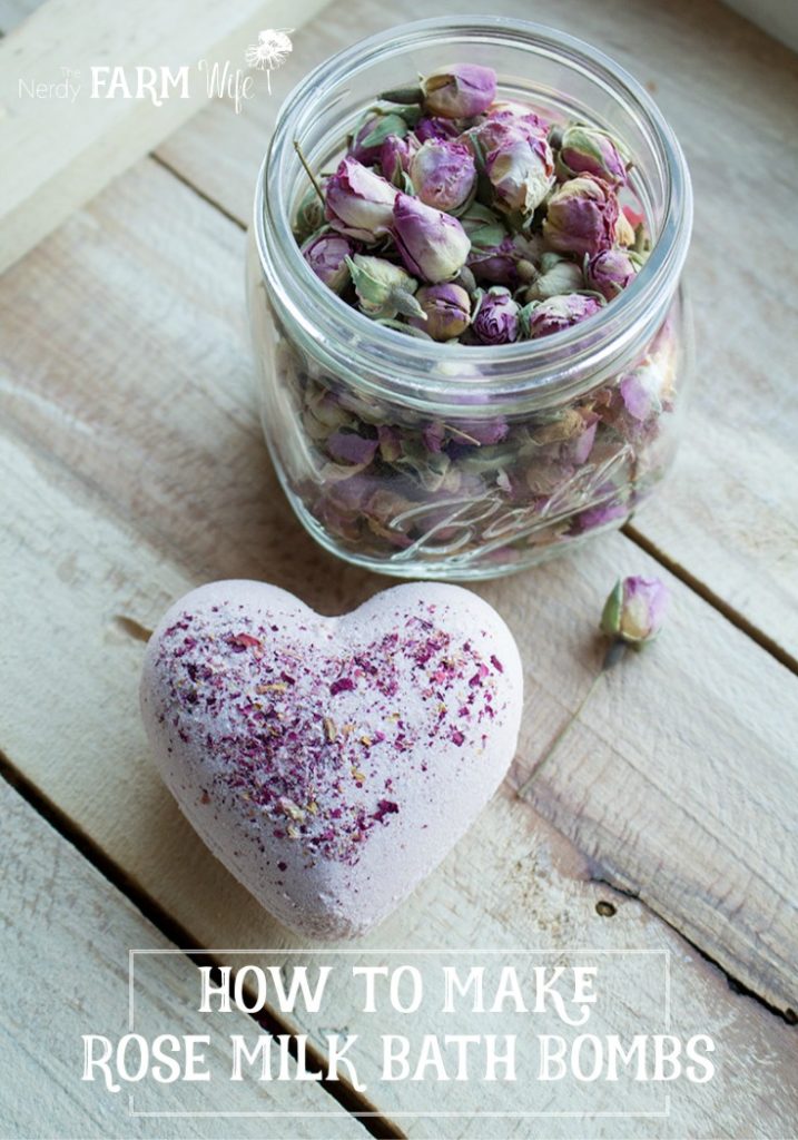 How to make all-natural Rose Milk Bath Bombs