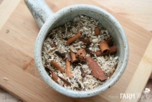 Ingredients for Cinnamon Tea for Soothing Sore Throats