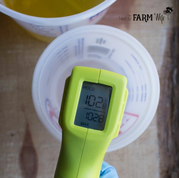 Laser Thermometer for Soapmaking