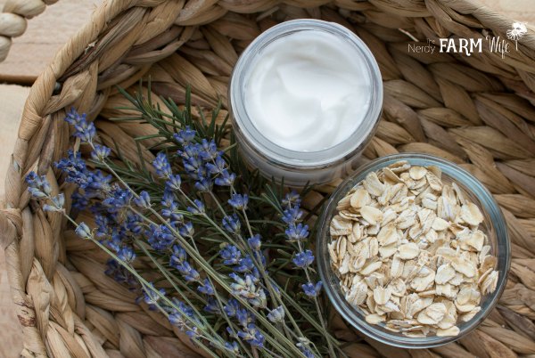 jar of eczema cream with oatmeal