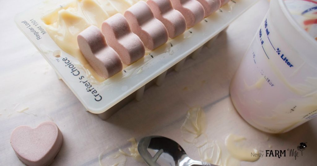 Valentine Soap with Hearts Recipe