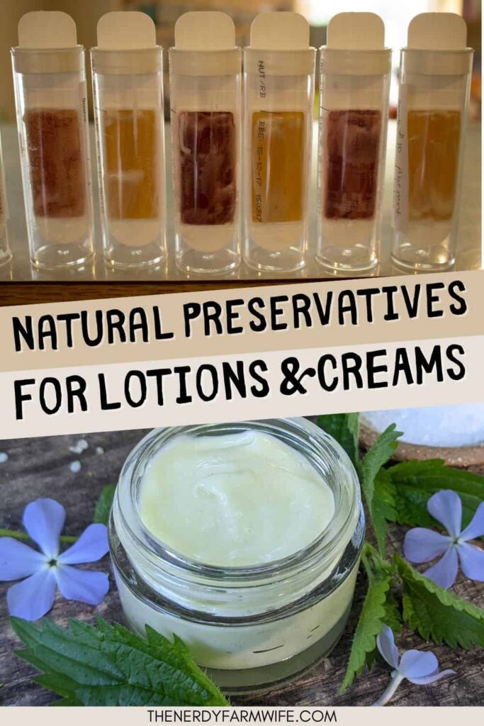 natural preservatives being used to make lotion