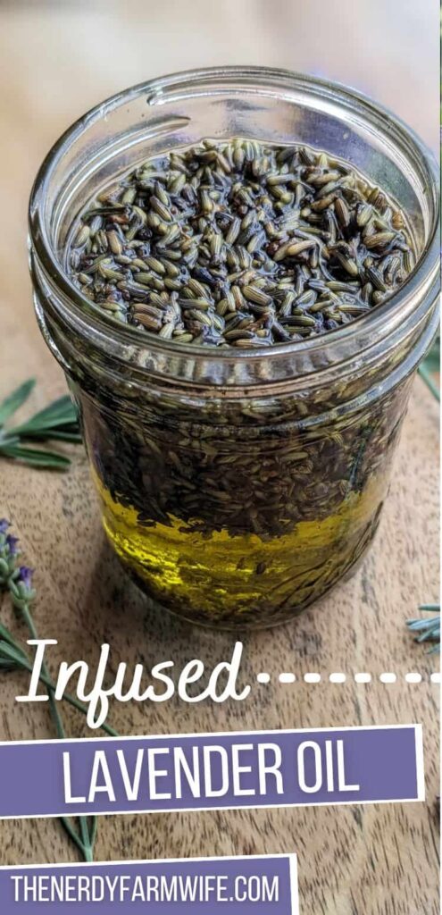 jar of lavender infused oil