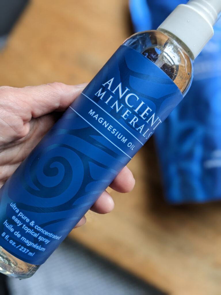 magnesium oil from ancient minerals used to make magnesium lotion recipe