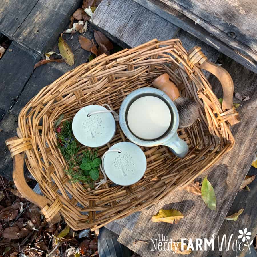 rounds bars of soap in basket