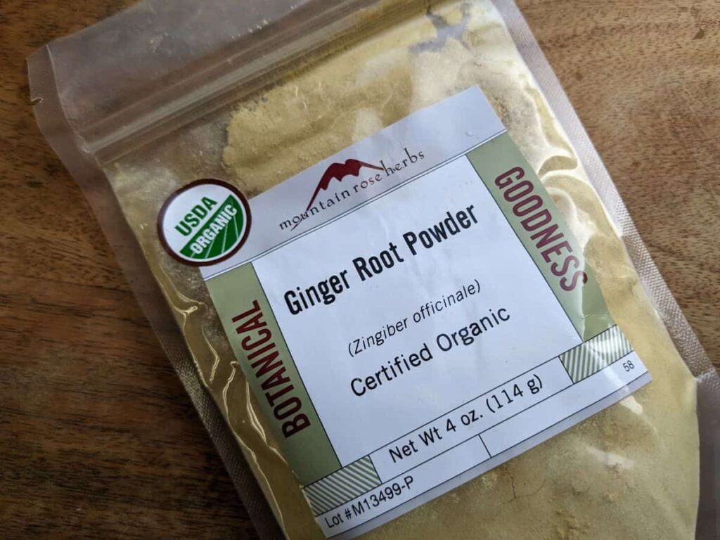 organic ginger root powder