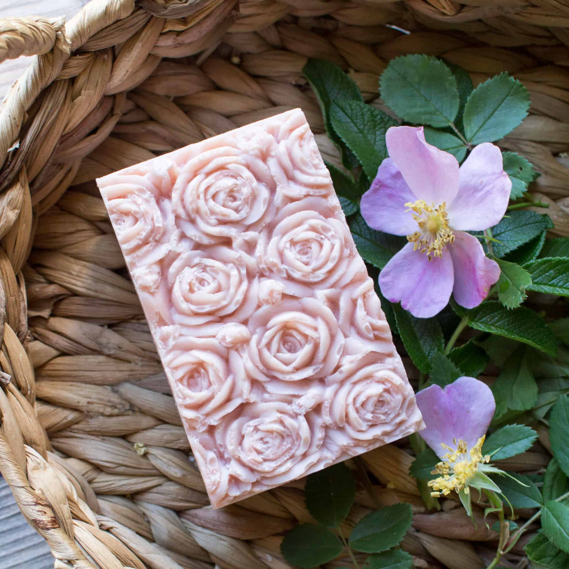 coconut milk rose soap
